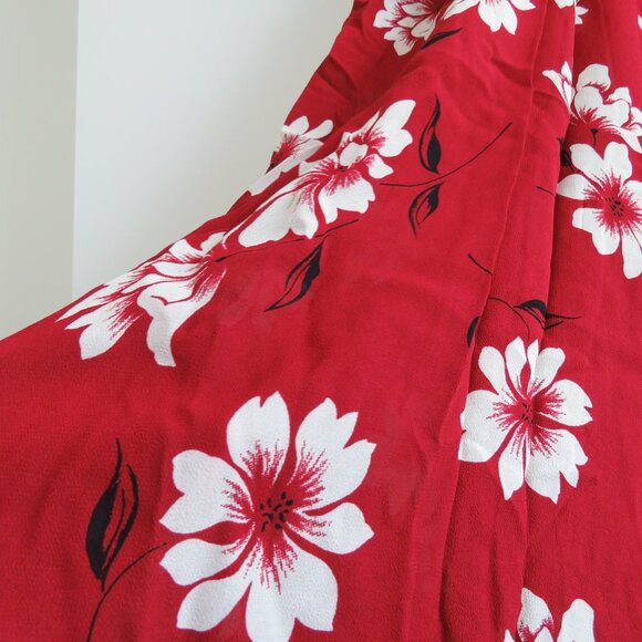 REFORMATION Dane Midi Dress in Freddie Red Floral Smocked Boho - Size S - Picture 10 of 16